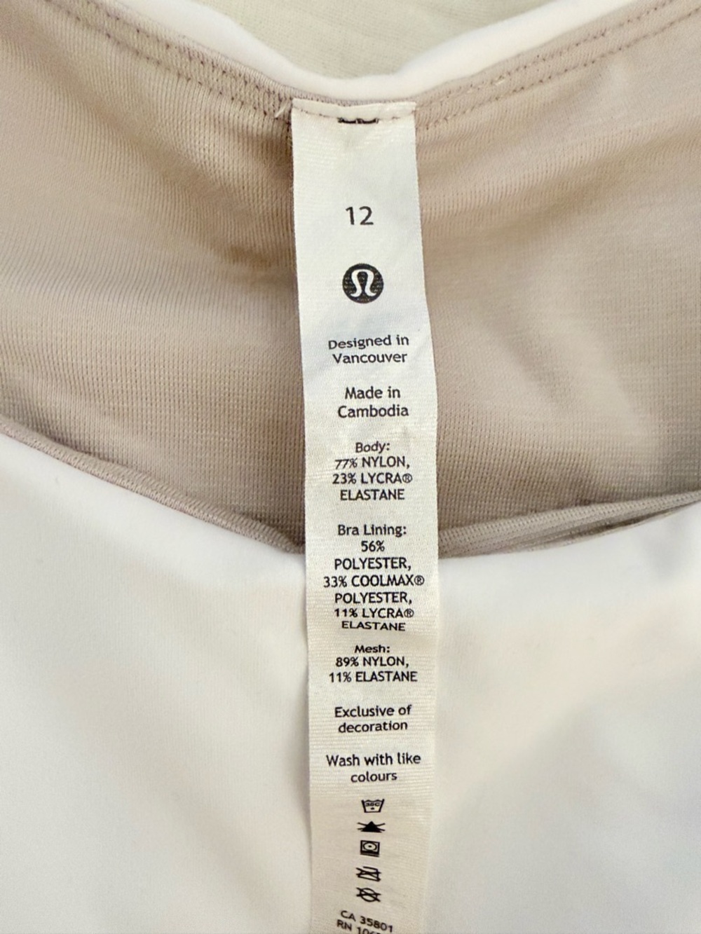 lululemon athletica White Wunder Train Racerback Tank - Picture 4 of 4